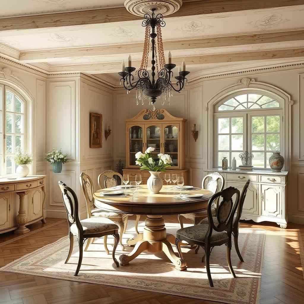French Country dining room - AI Generated