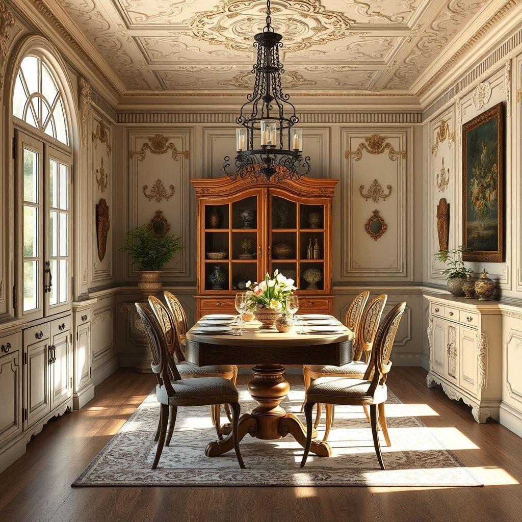 French Country dining room - AI Generated