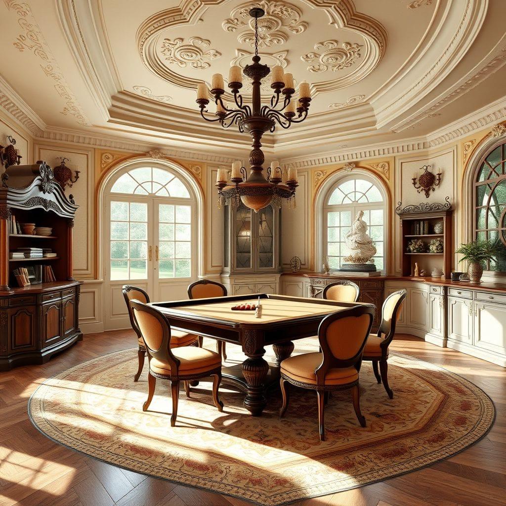 French Country game room - AI Generated