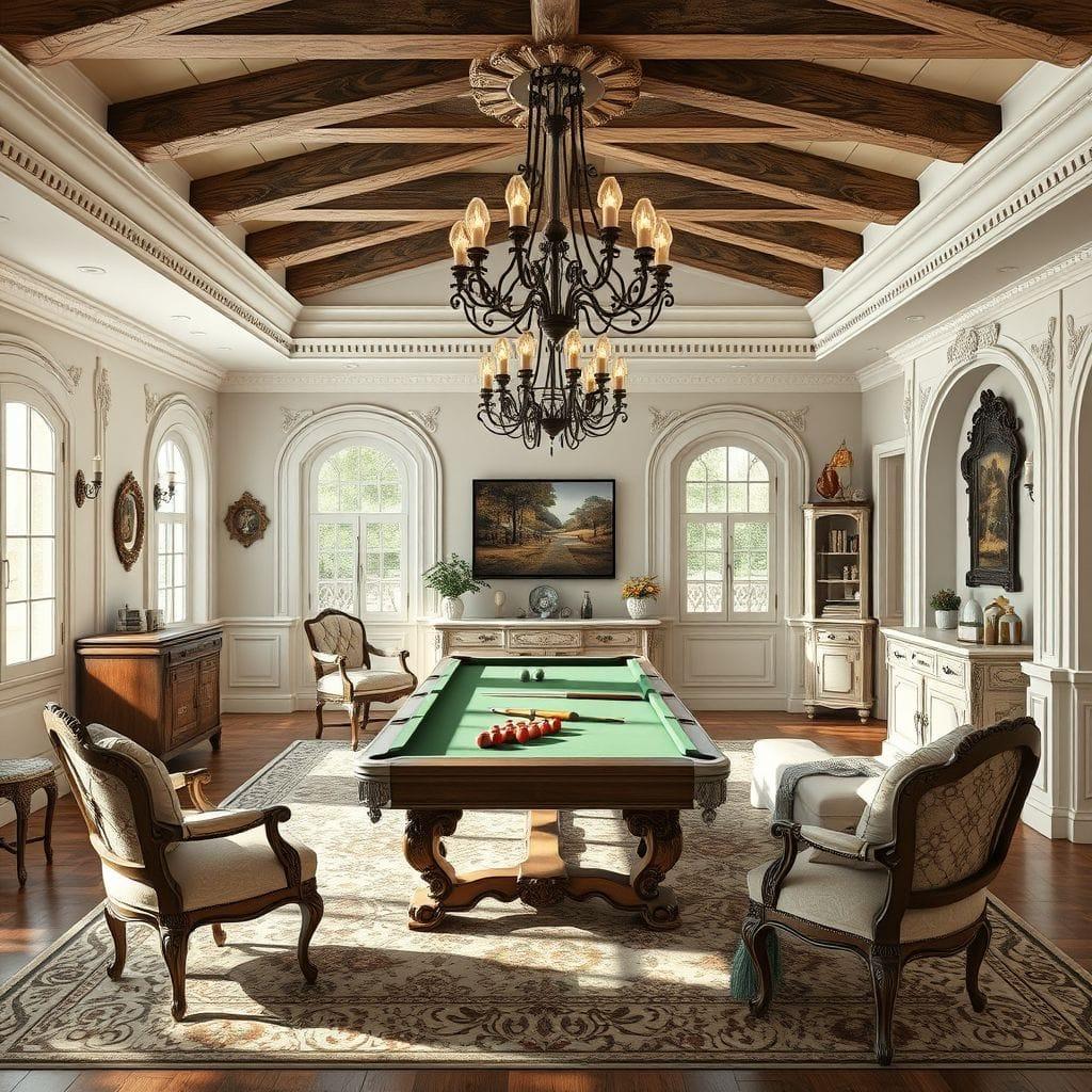 French Country game room - AI Generated
