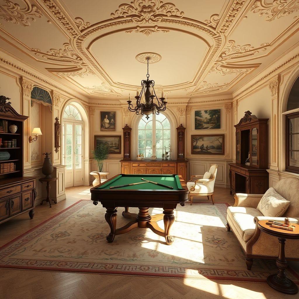 French Country game room - AI Generated