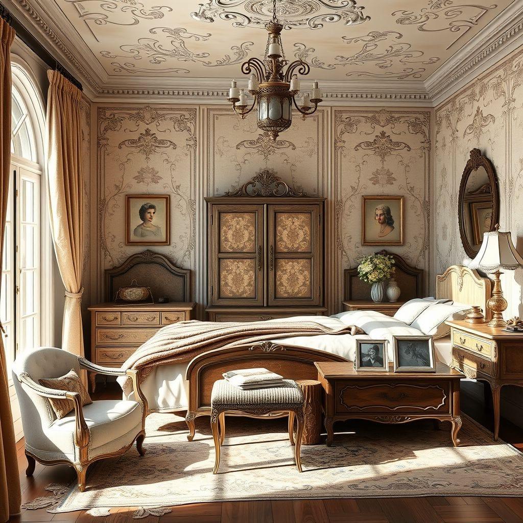 French Country guest room - AI Generated