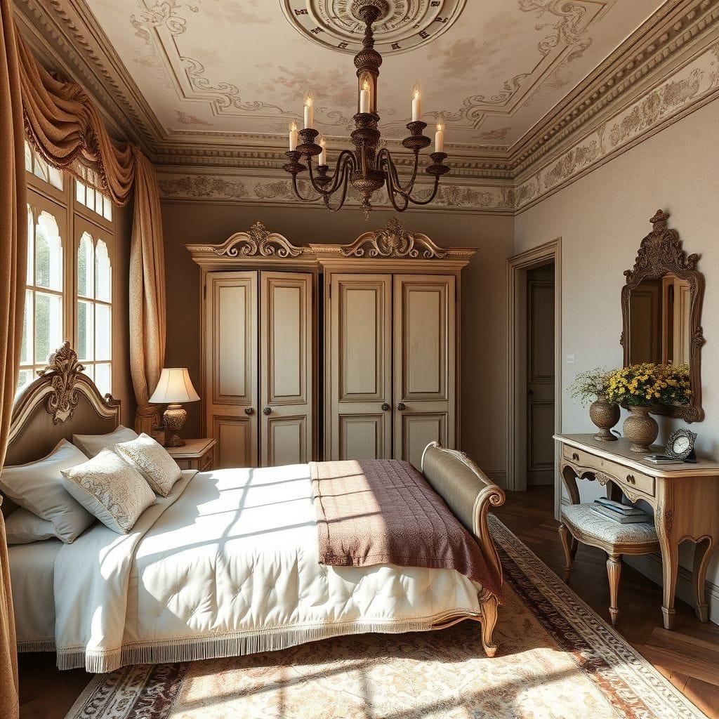 French Country hotel room - AI Generated