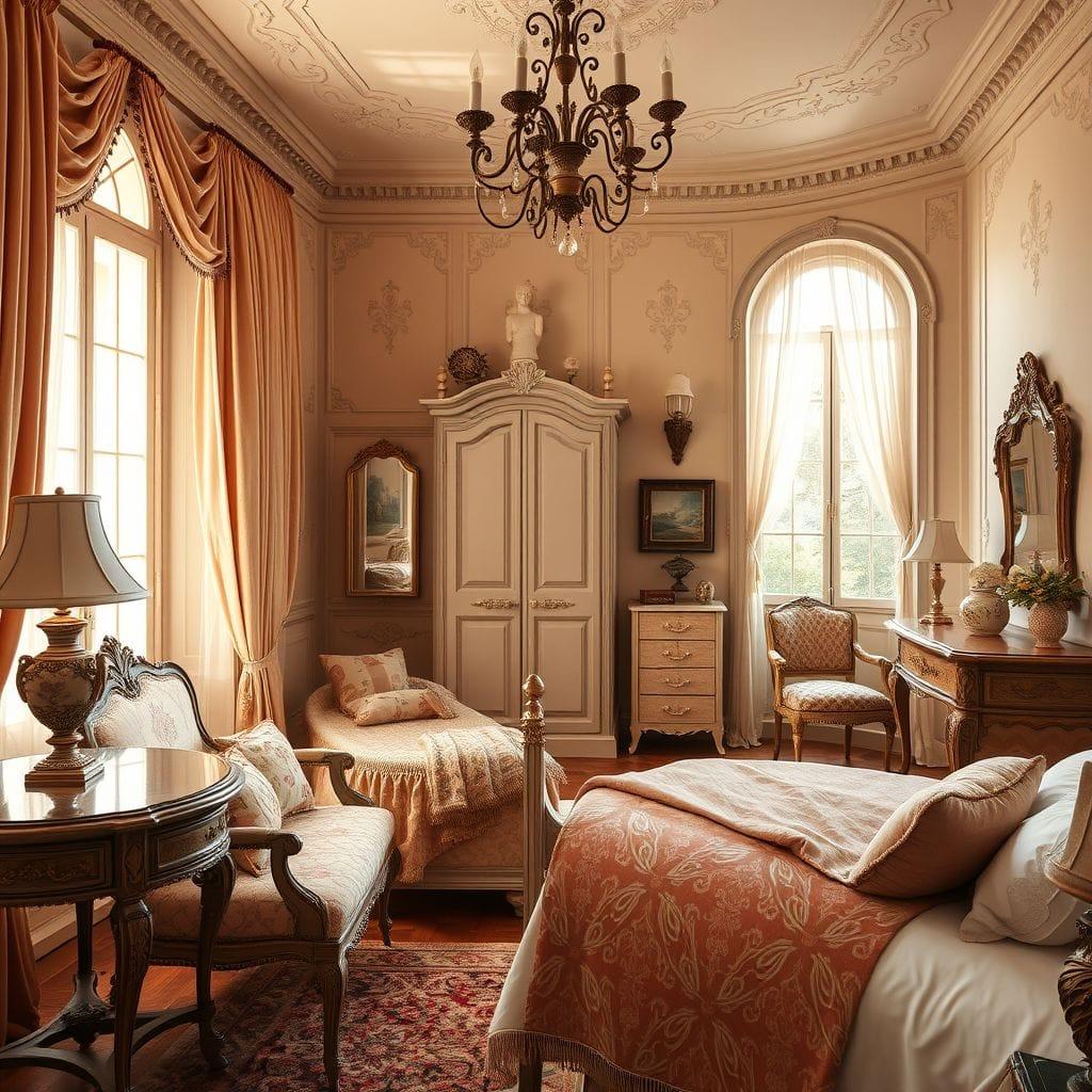 French Country hotel room - AI Generated