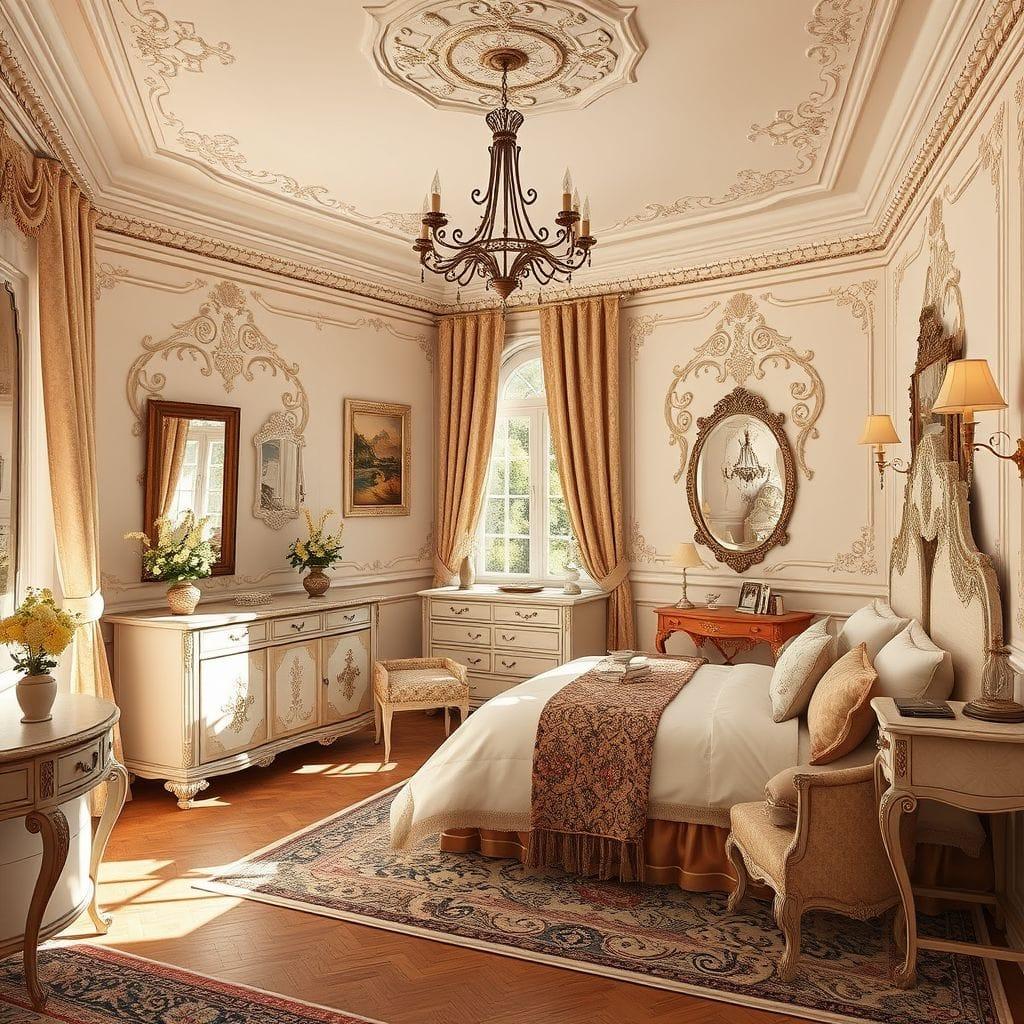 French Country hotel room - AI Generated