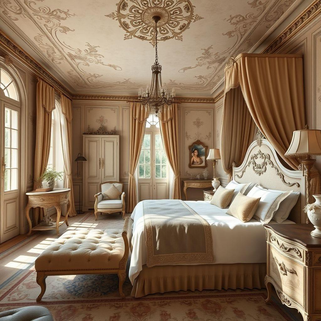 French Country hotel room - AI Generated