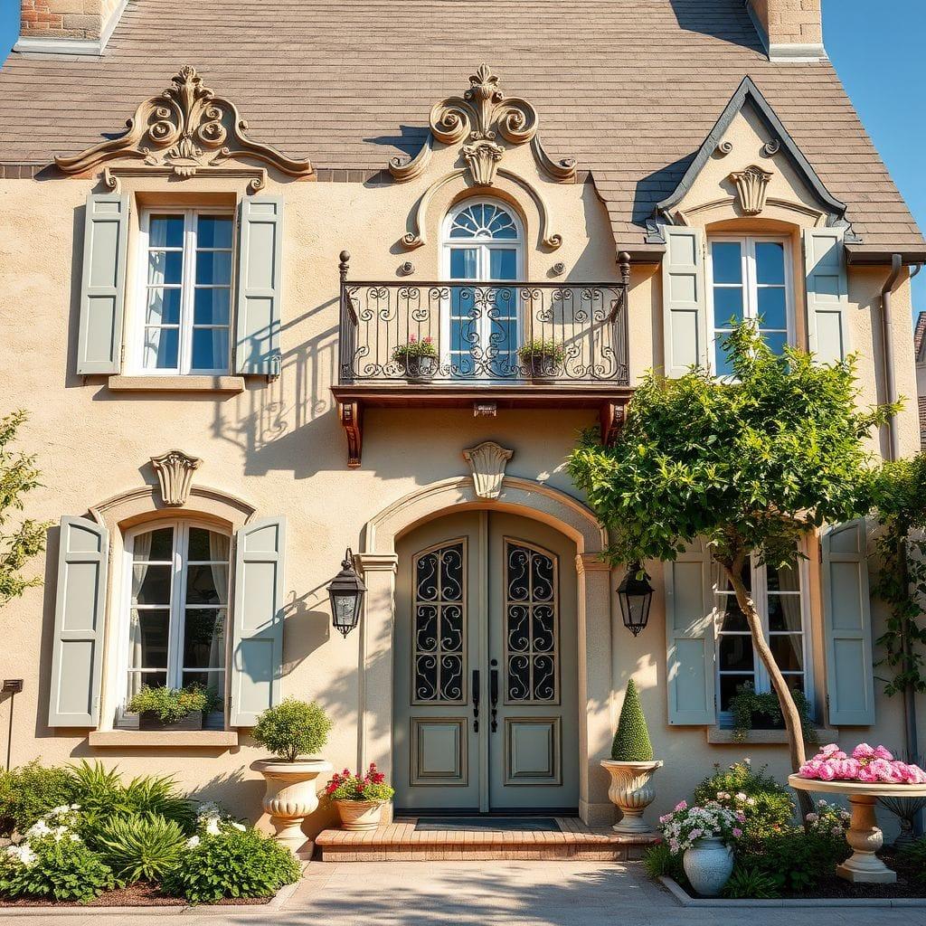 French Country house exterior - AI Generated