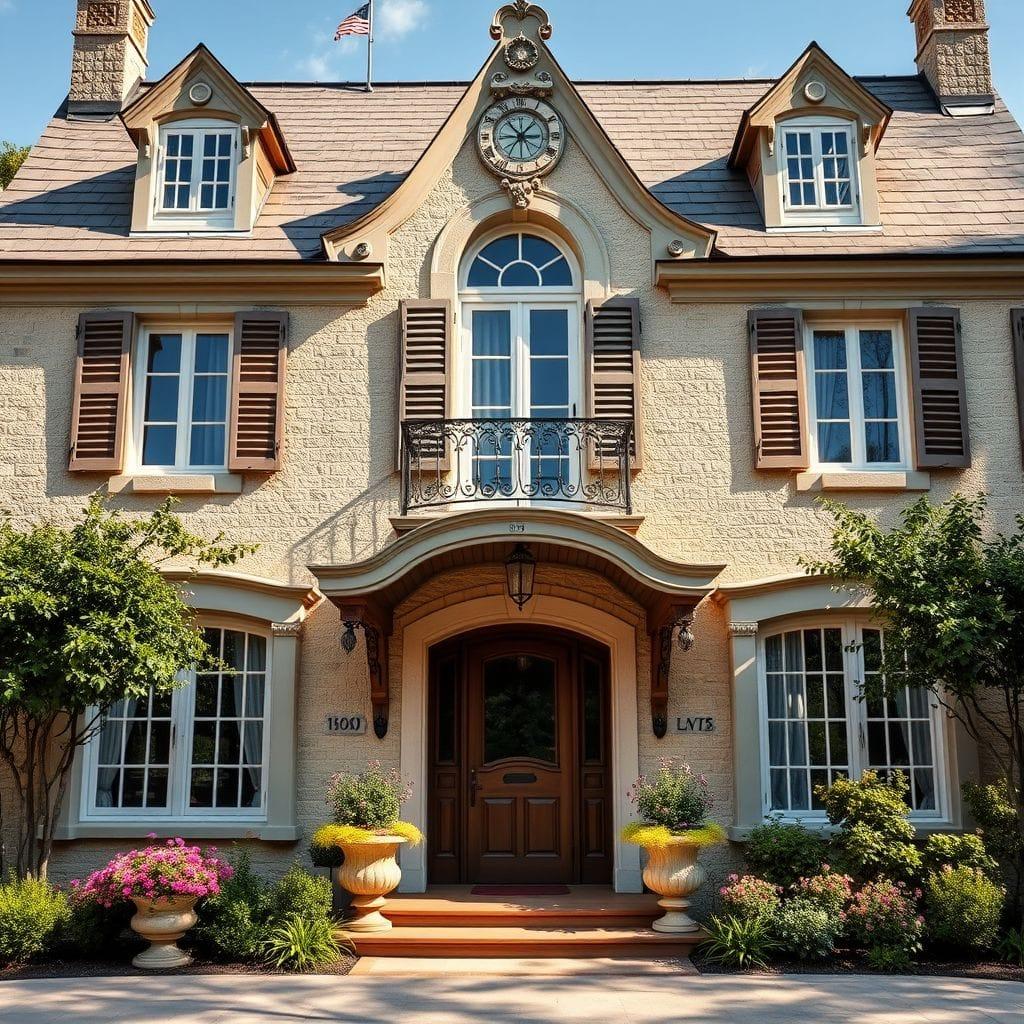 French Country house exterior - AI Generated