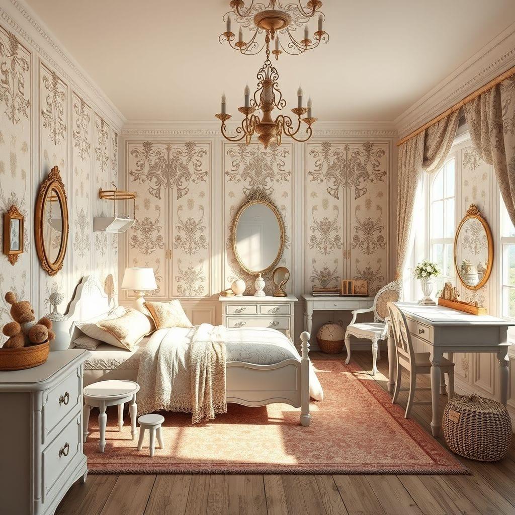 French Country kids room - AI Generated