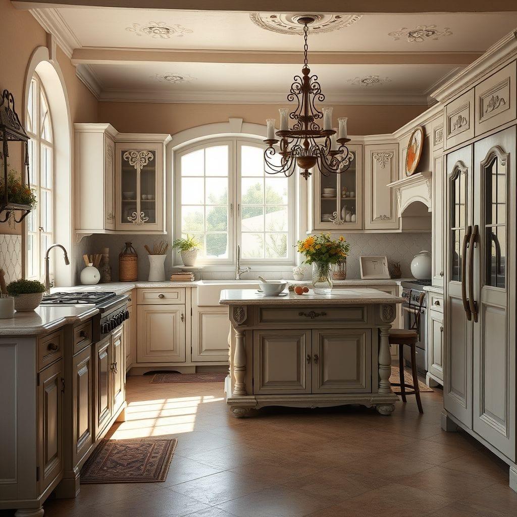 French Country kitchen - AI Generated