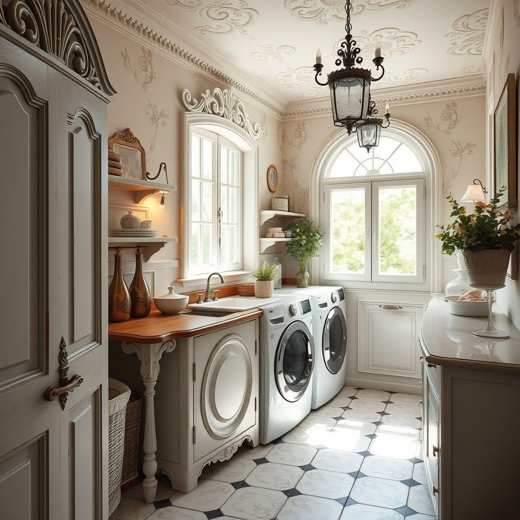 French Country laundry room - AI Generated