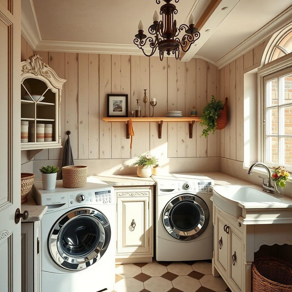 French Country laundry room - AI Generated