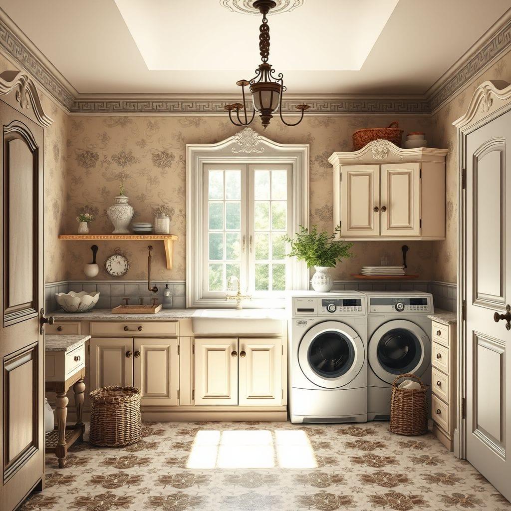 French Country laundry room - AI Generated