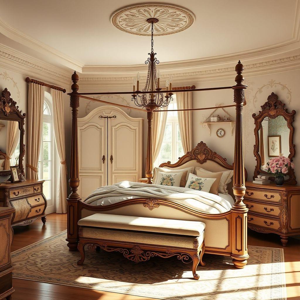 French Country master bedroom - AI Generated