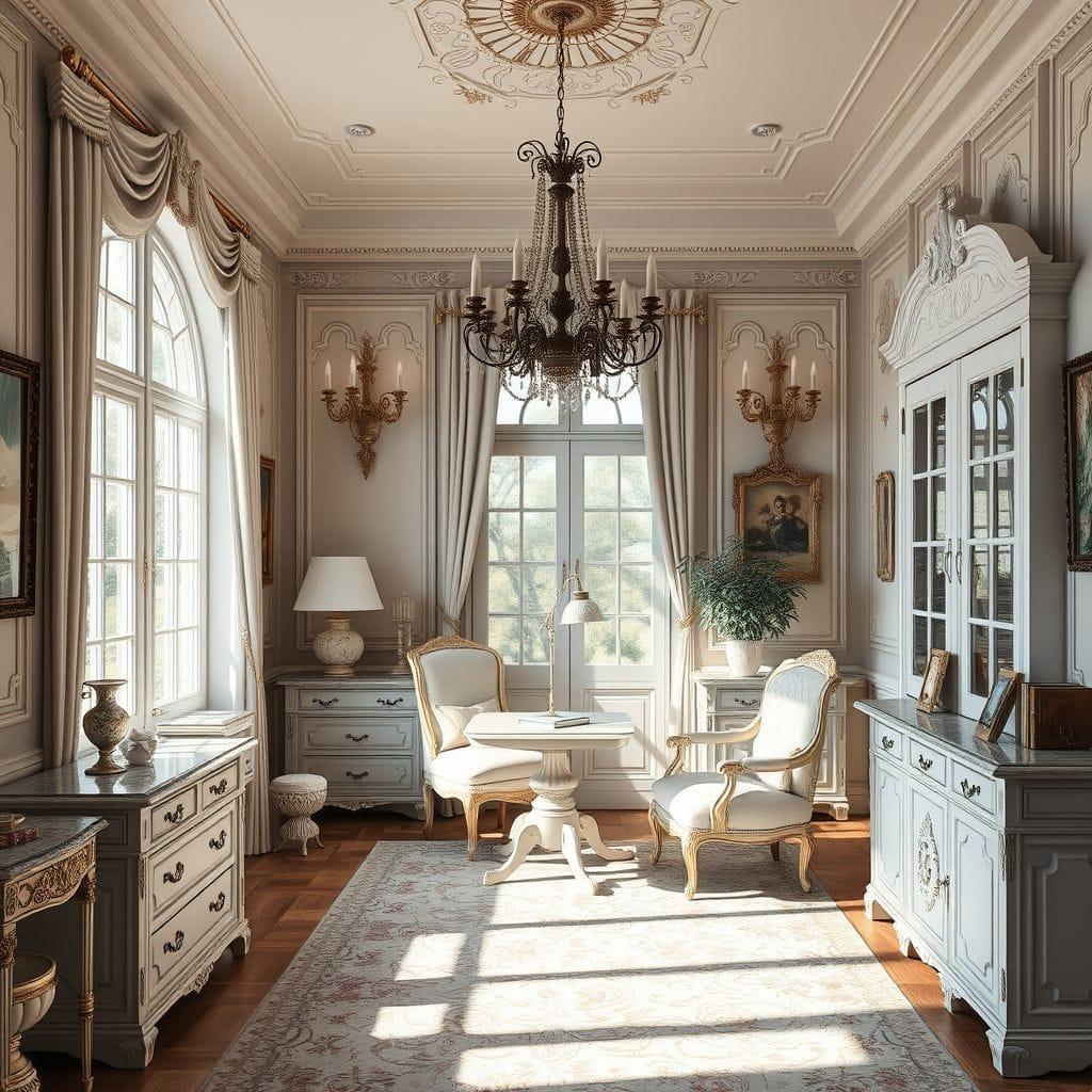 French Country office - AI Generated
