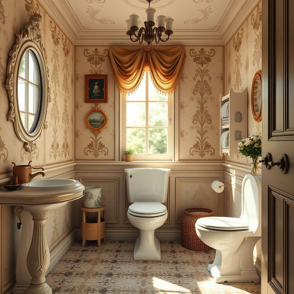 French Country toilet - AI Generated