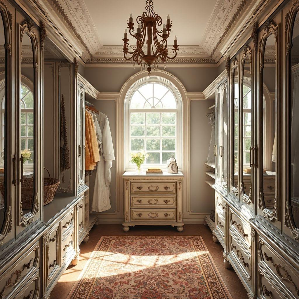 French Country walk-in closet - AI Generated