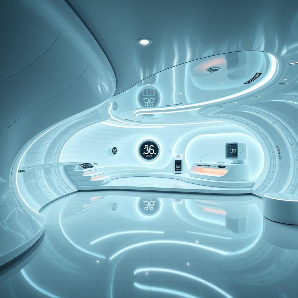Futuristic basement - AI Generated