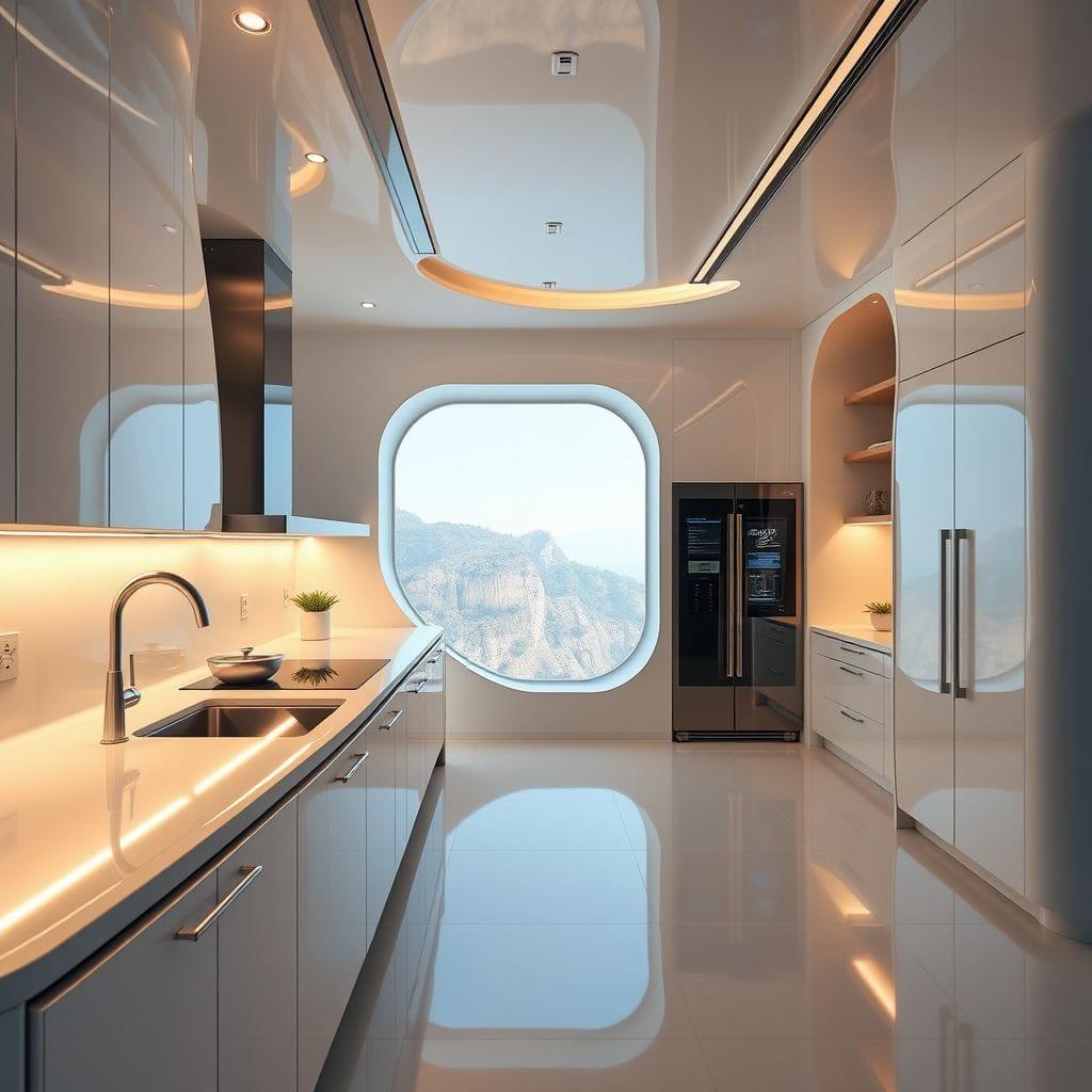 Futuristic kitchen - AI Generated