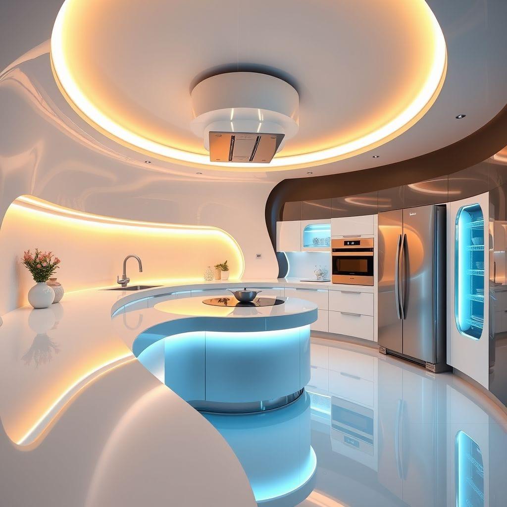 Futuristic kitchen - AI Generated