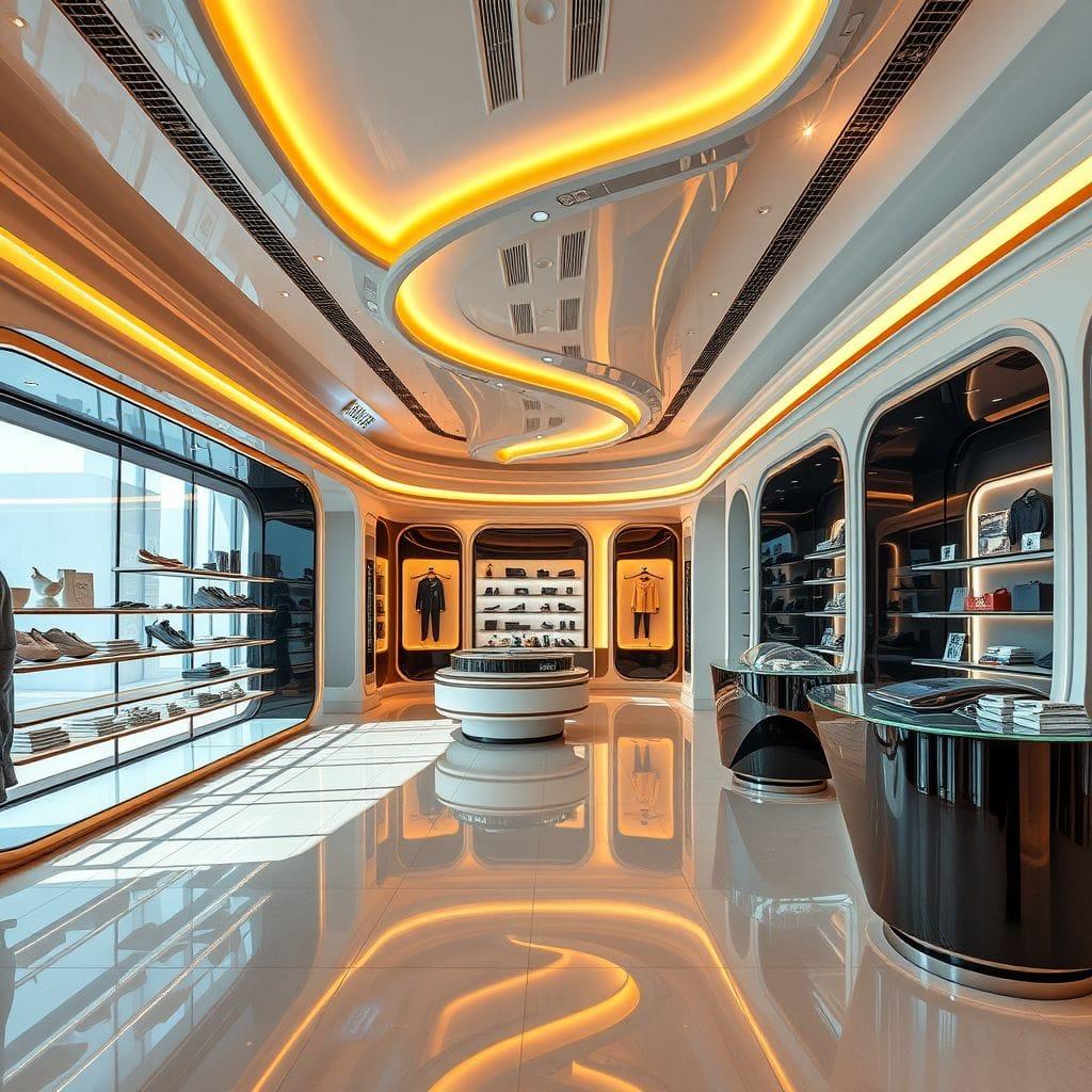 Futuristic store - AI Generated
