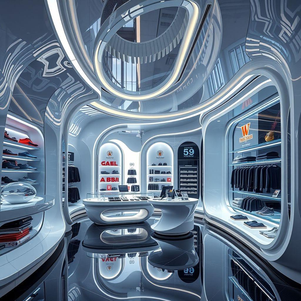Futuristic store - AI Generated