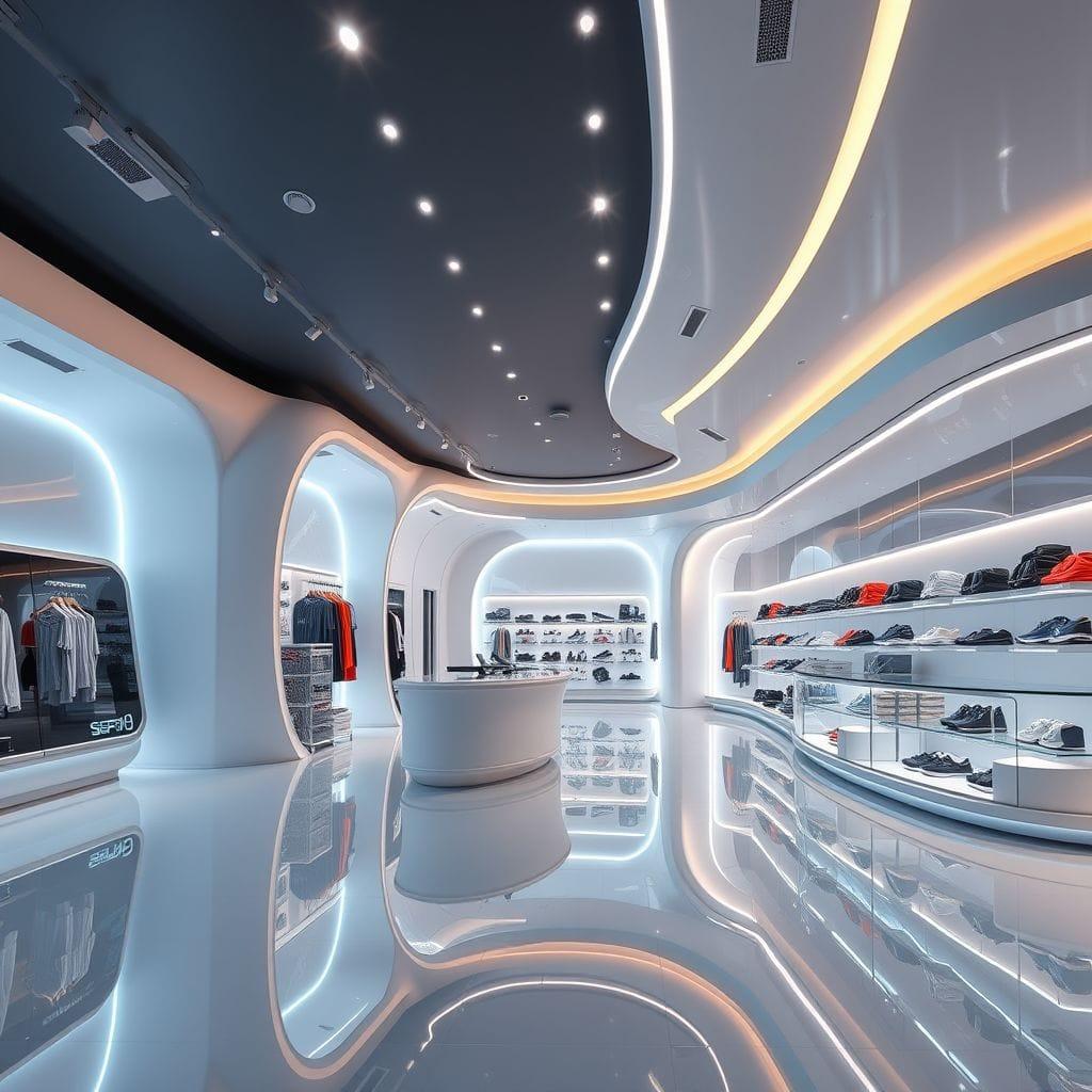 Futuristic store - AI Generated