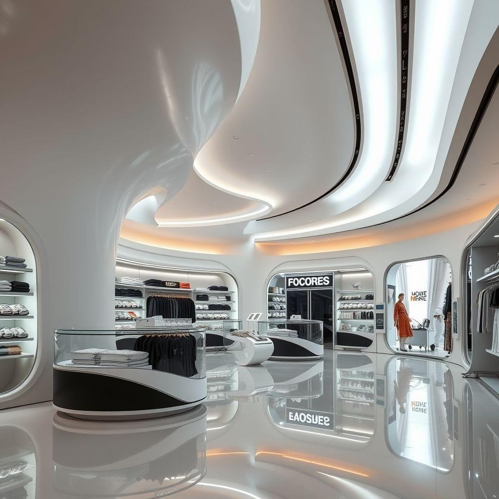 Futuristic store - AI Generated