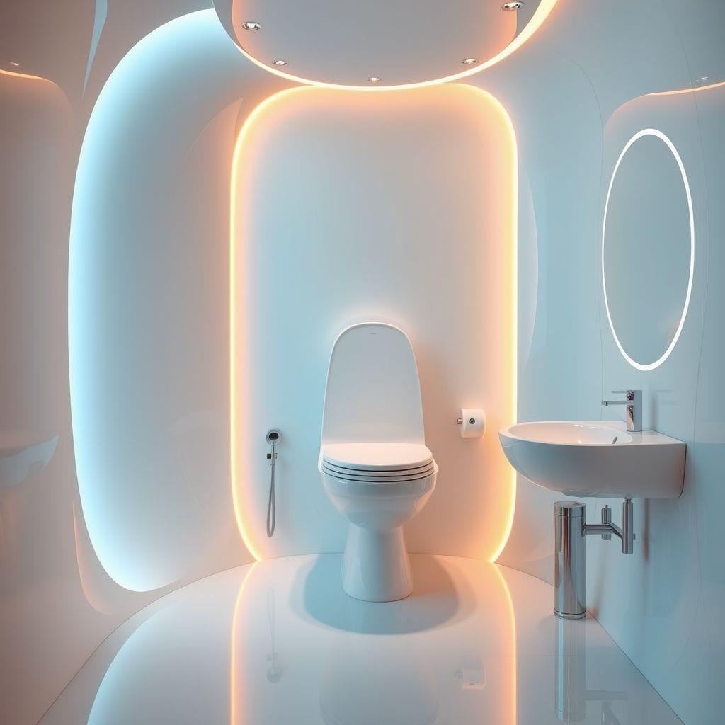 Futuristic toilet - AI Generated