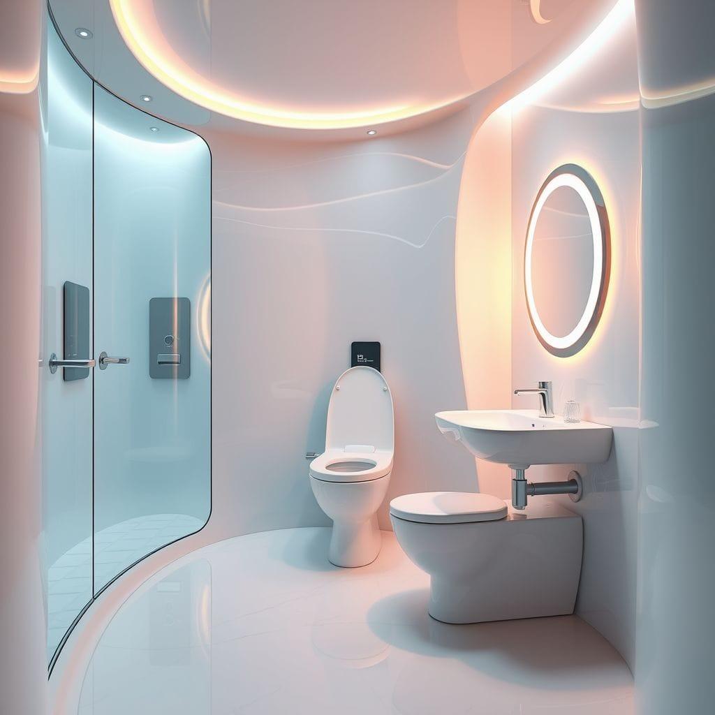 Futuristic toilet - AI Generated