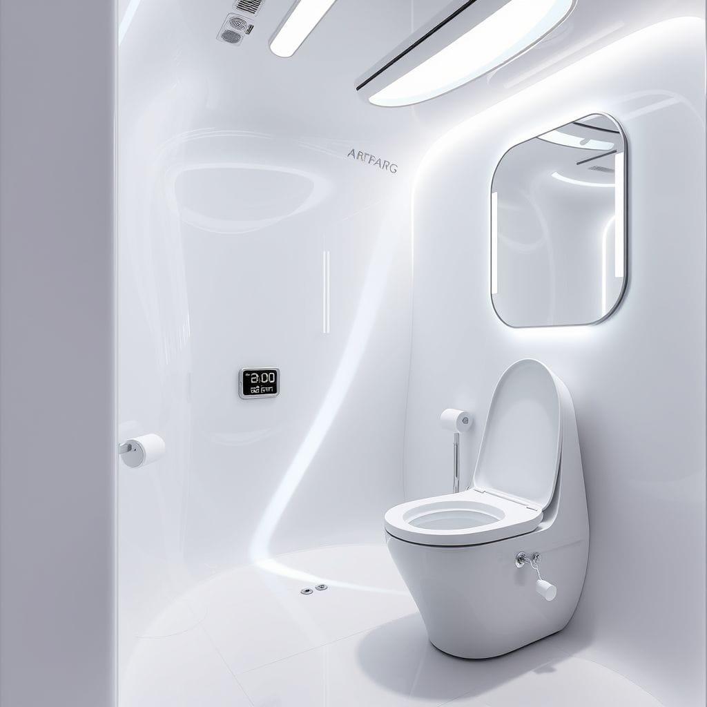 Futuristic toilet - AI Generated