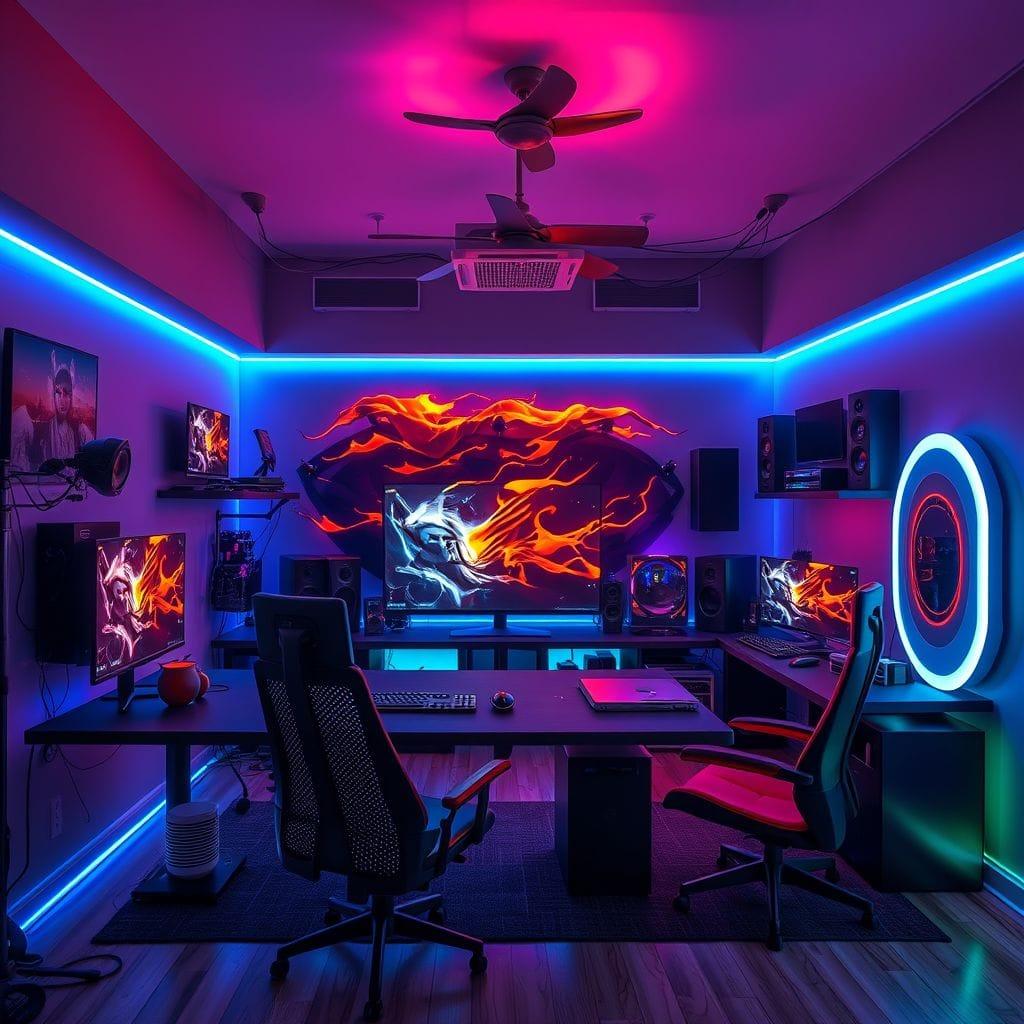 Gaming Room  - AI Generated