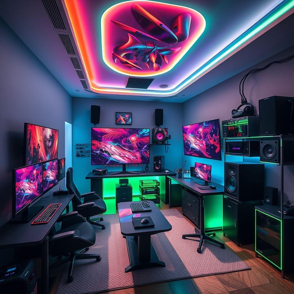 Gaming Room  - AI Generated