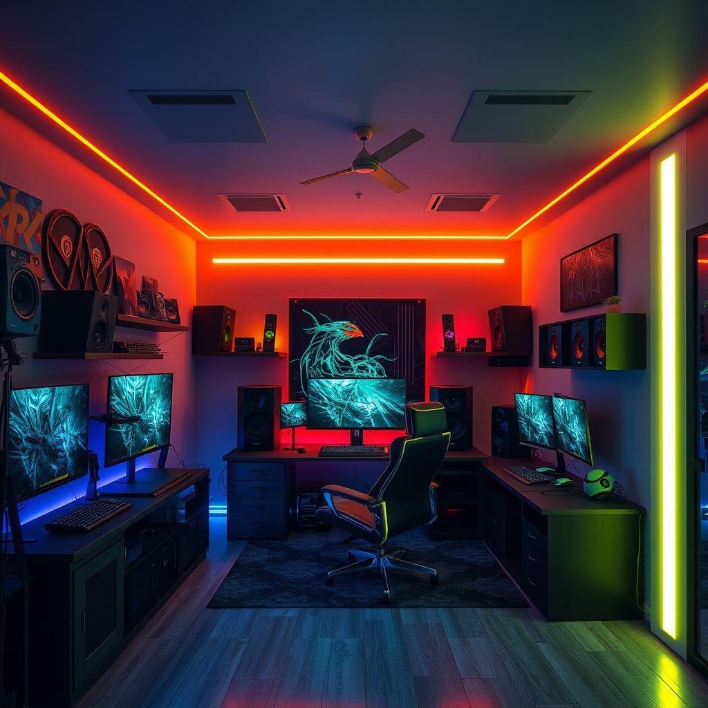 Gaming Room  - AI Generated