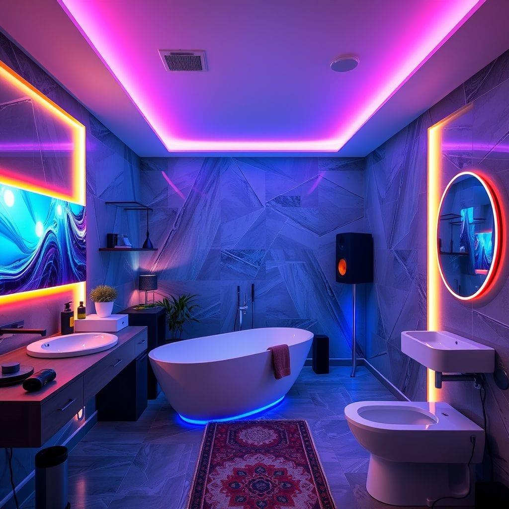 Gaming Room bathroom - AI Generated