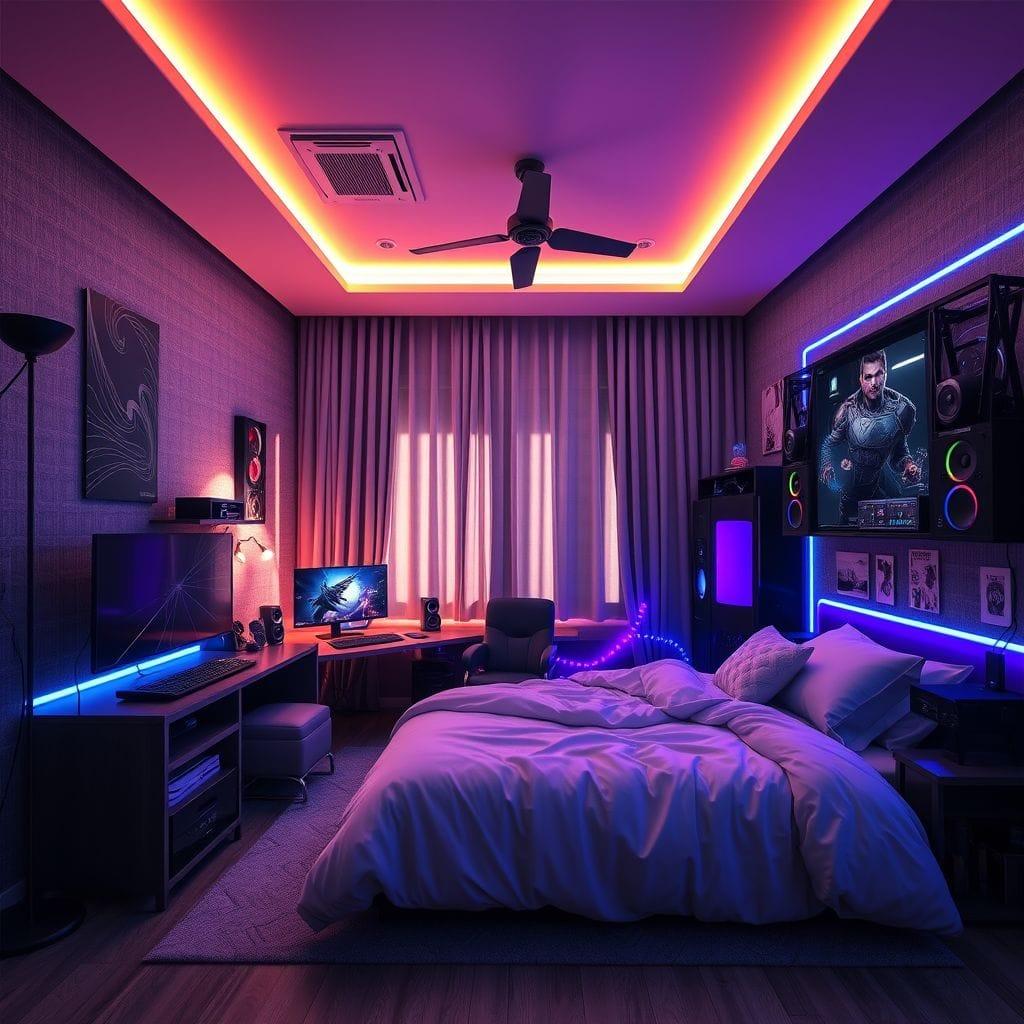 Gaming Room bedroom - AI Generated