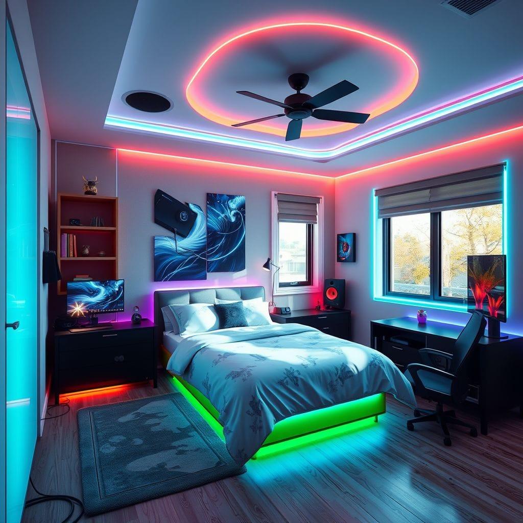 Gaming Room bedroom - AI Generated