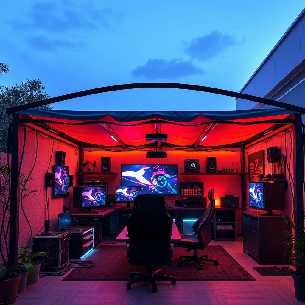 Gaming Room carport - AI Generated