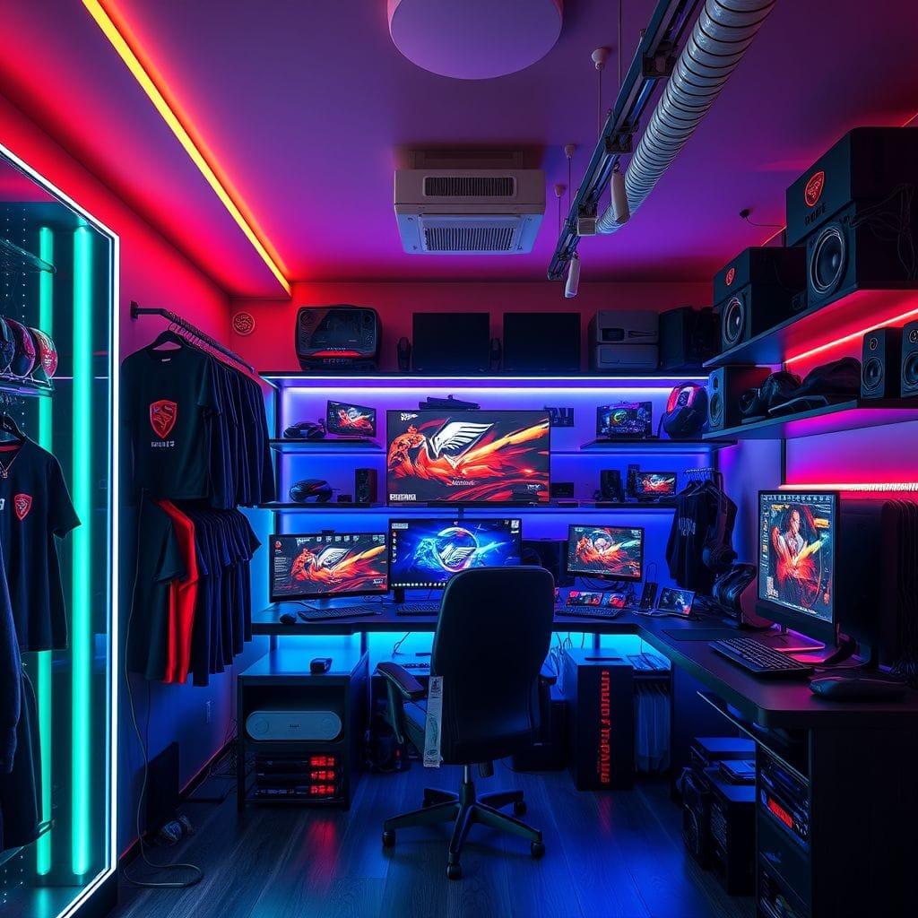Gaming Room clothing store - AI Generated
