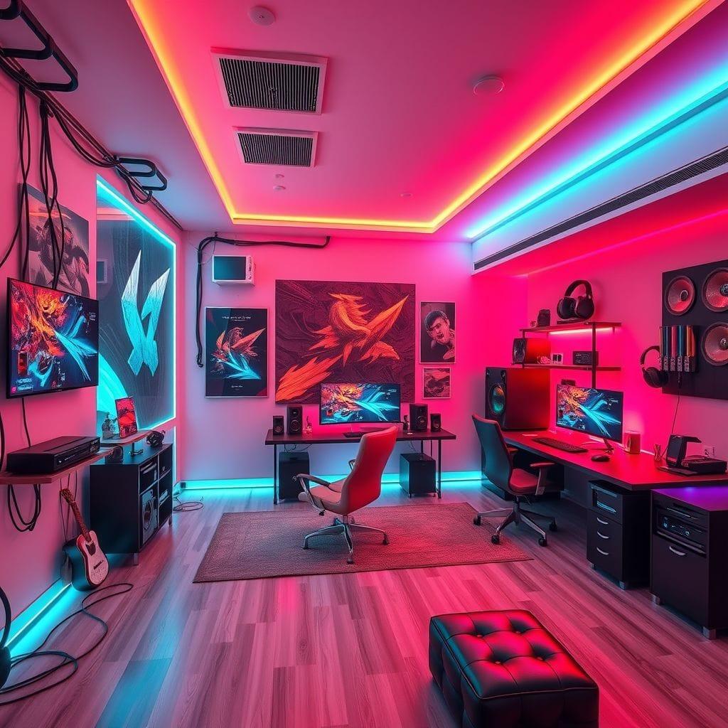 Gaming Room coworking space - AI Generated