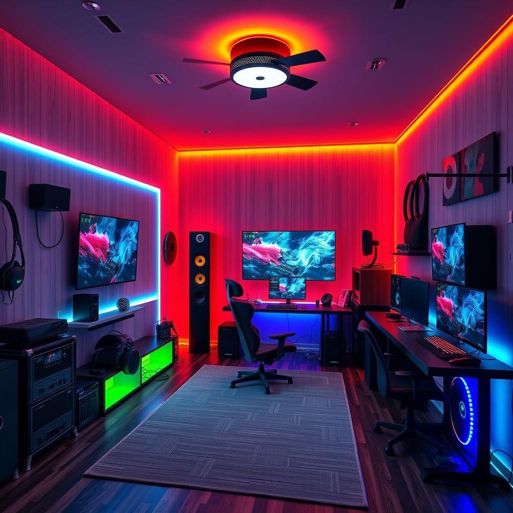 Gaming Room home gym - AI Generated