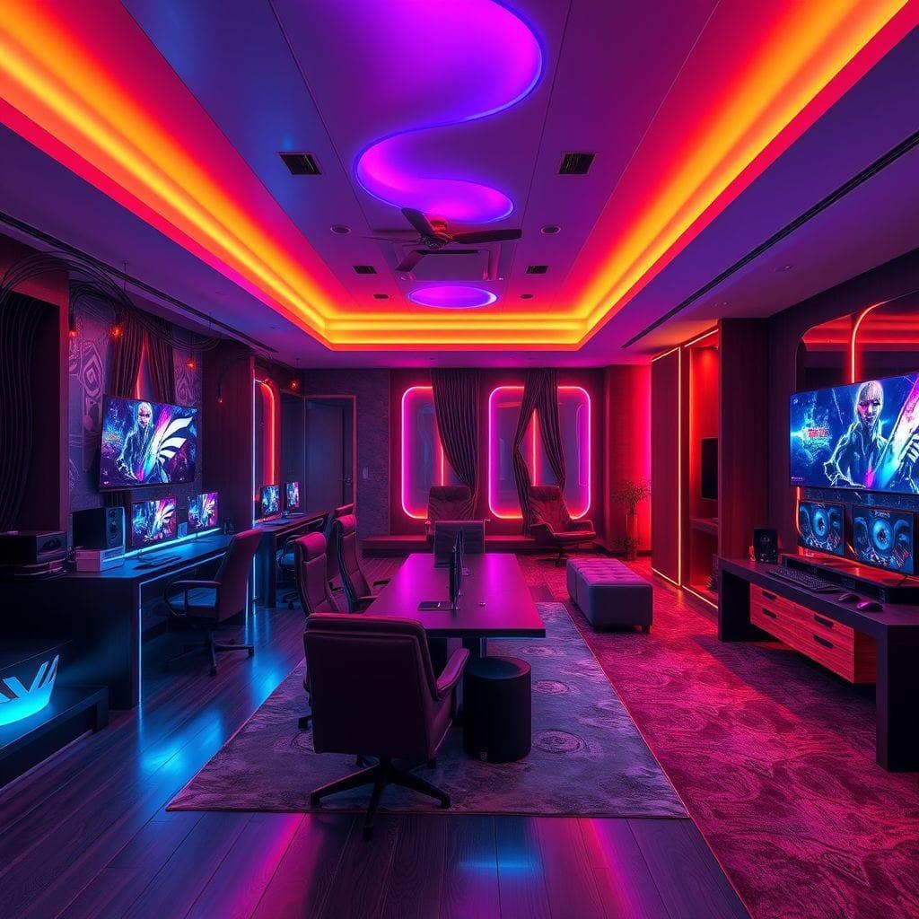 Gaming Room hotel lobby - AI Generated