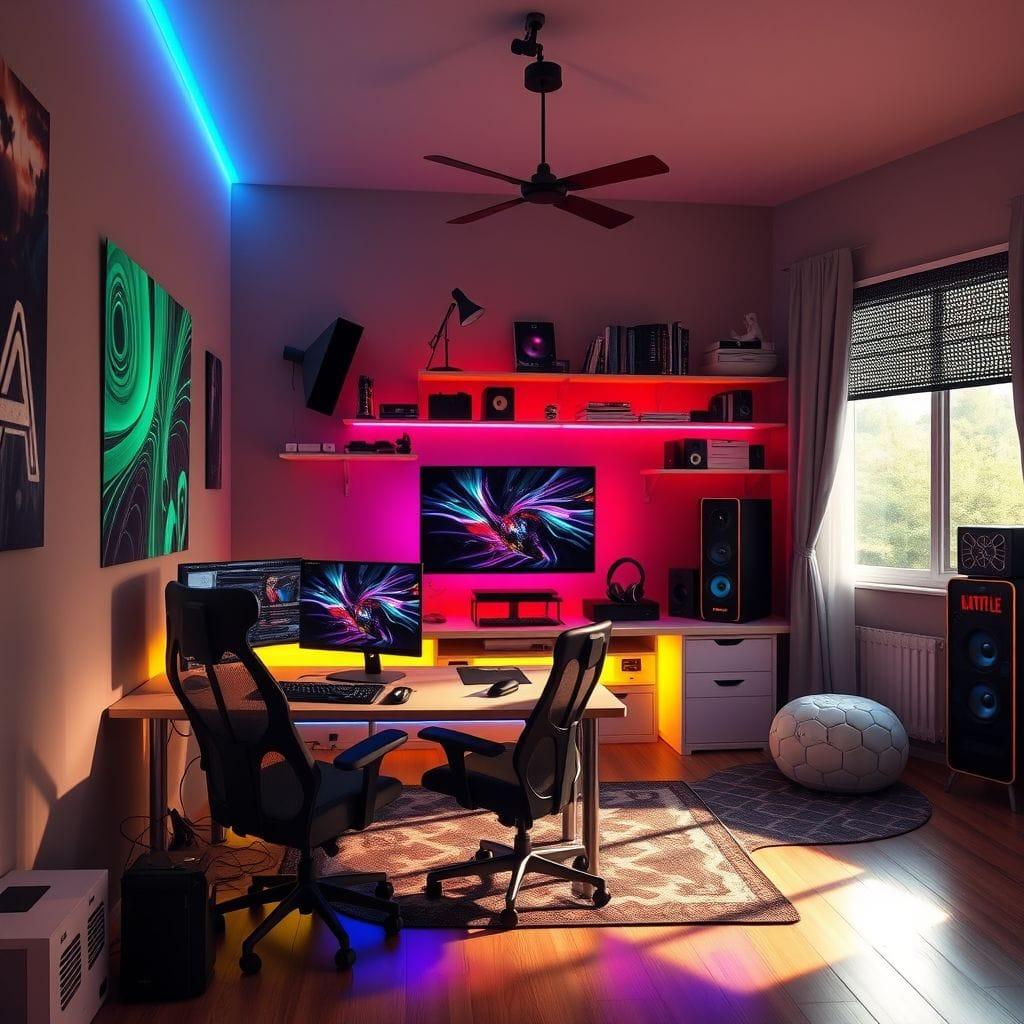 Gaming Room kids room - AI Generated