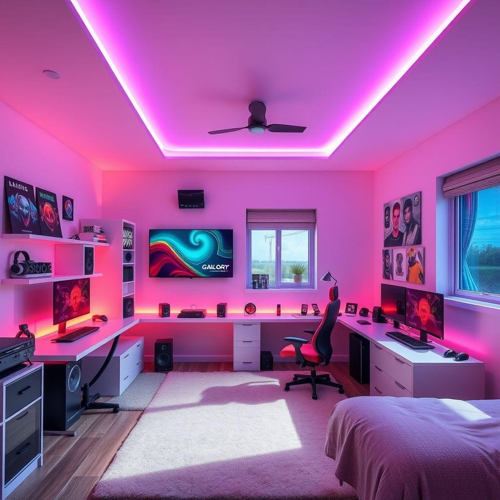 Gaming Room kids room - AI Generated