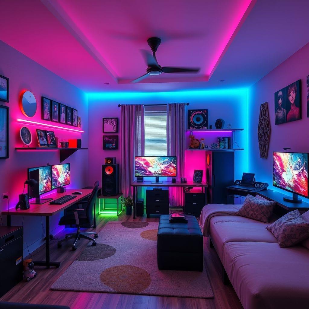 Gaming Room kids room - AI Generated