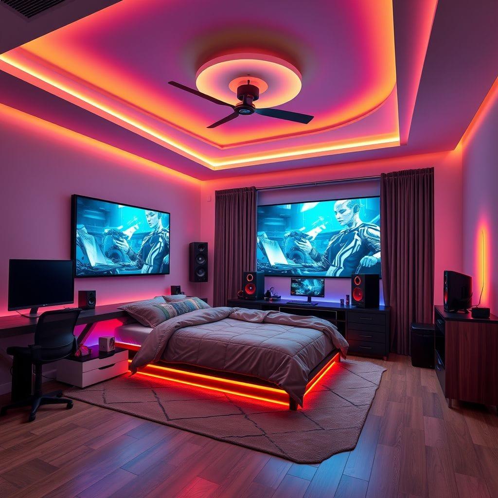 Gaming Room master bedroom - AI Generated