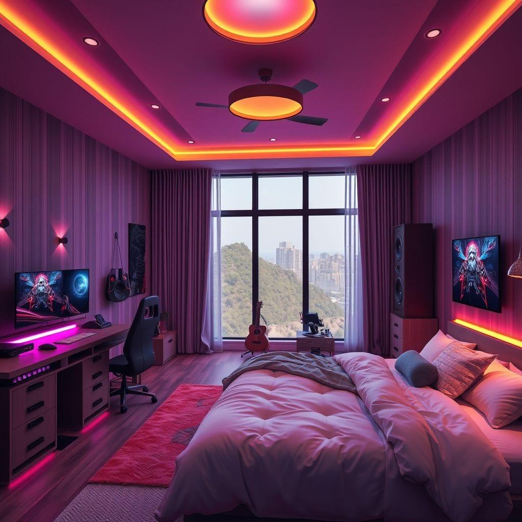 Gaming Room master bedroom - AI Generated
