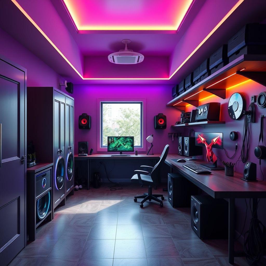 Gaming Room mudroom - AI Generated