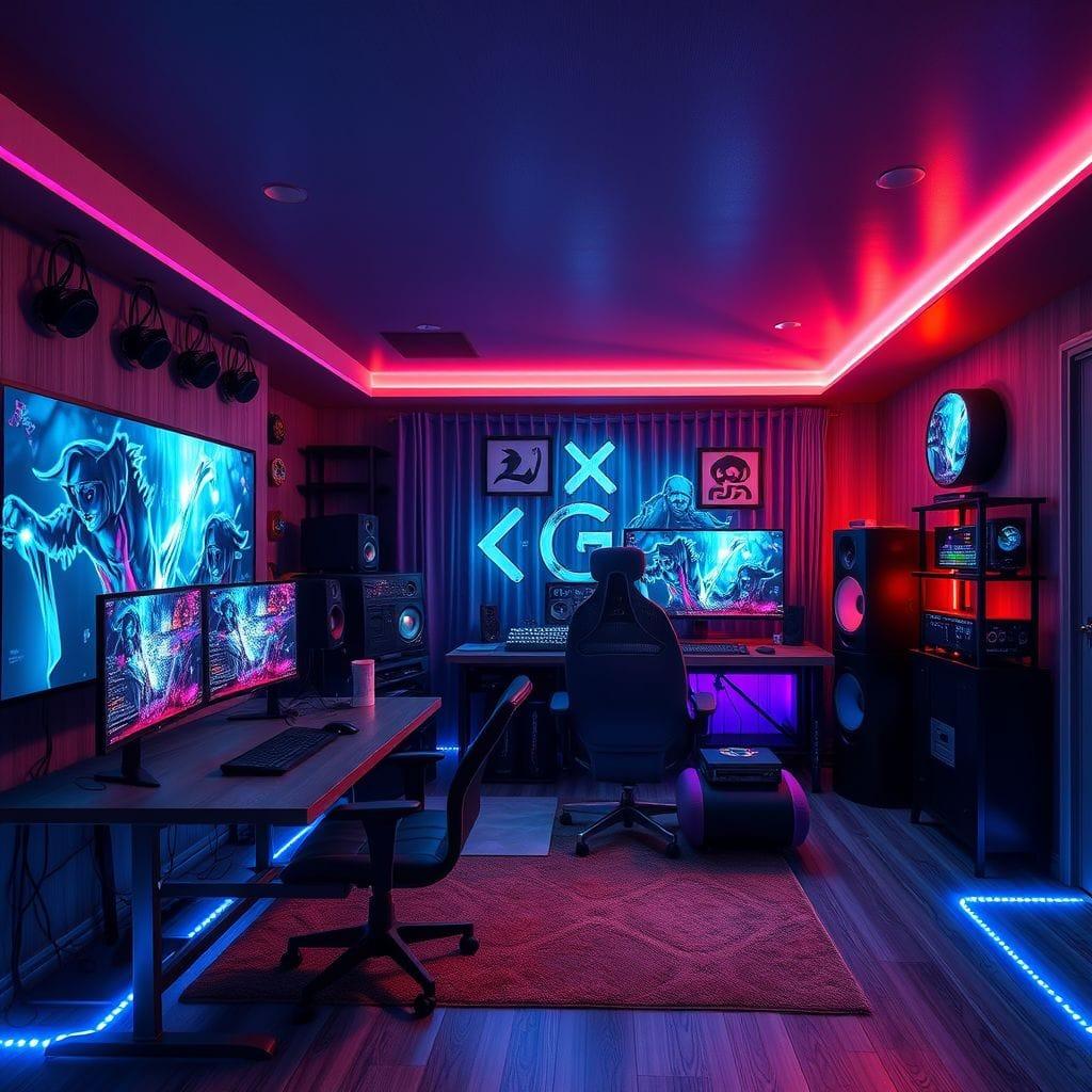 Gaming Room onsen - AI Generated