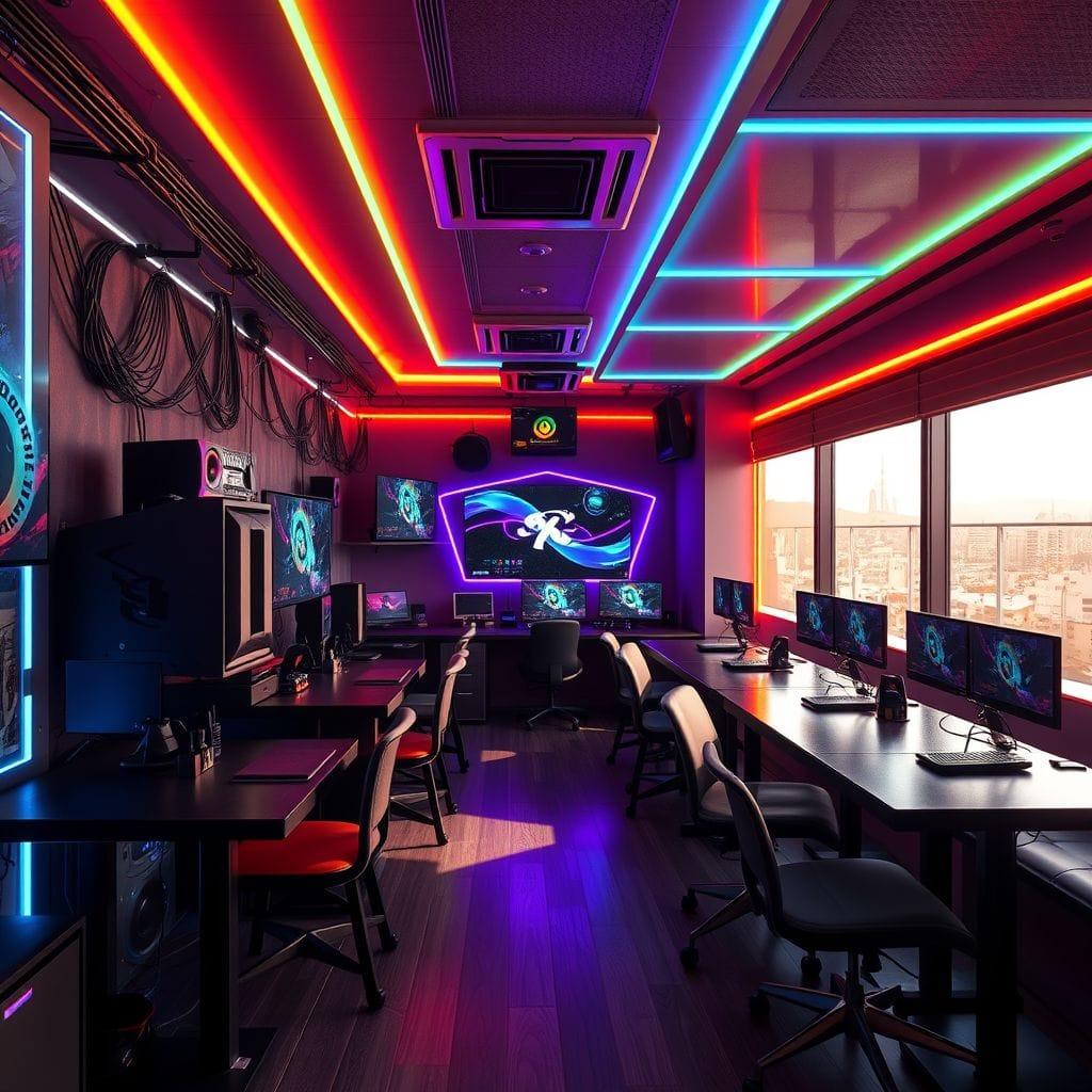 Gaming Room restaurant - AI Generated